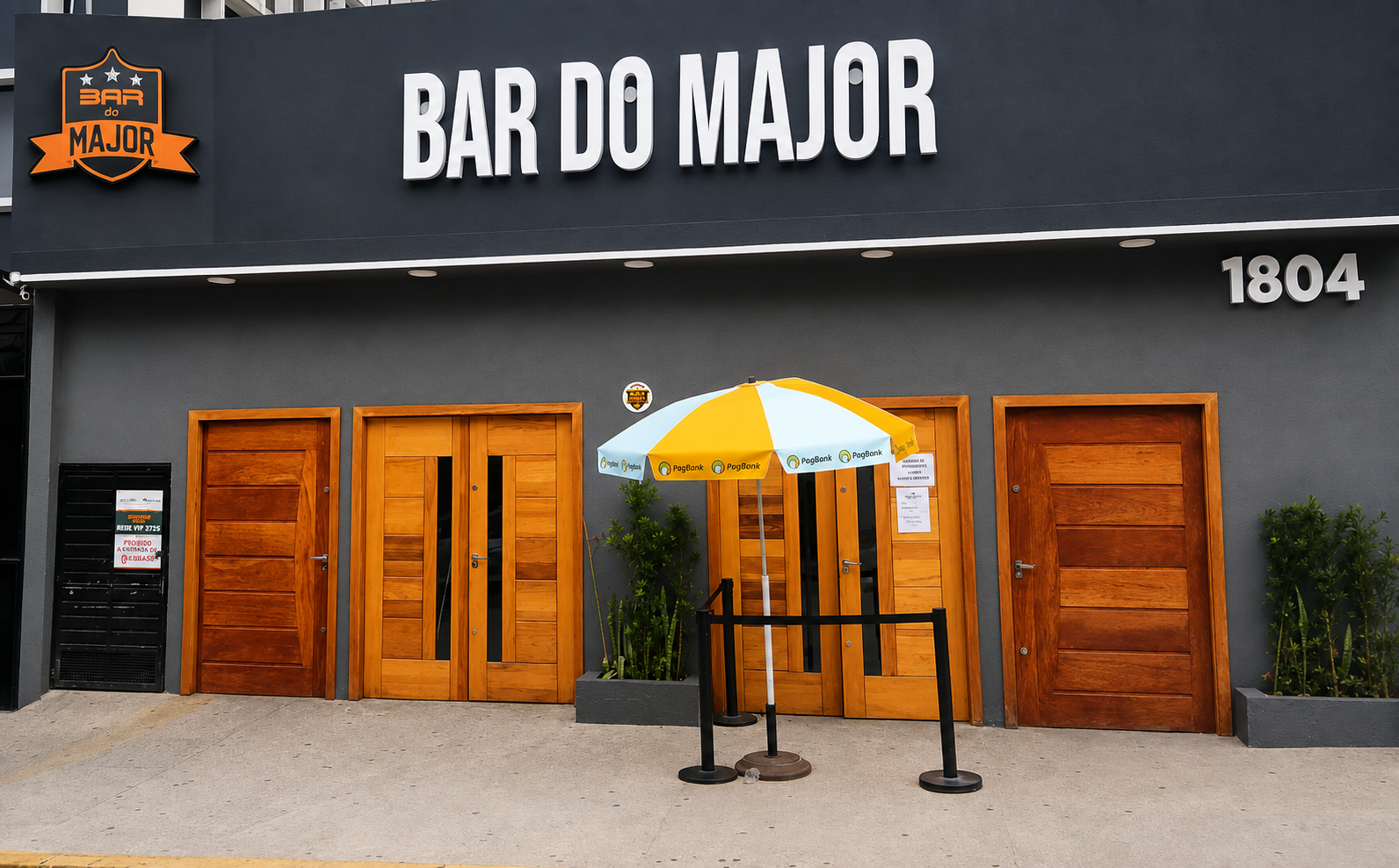 Fachada do Bar do Major no Tatuapé